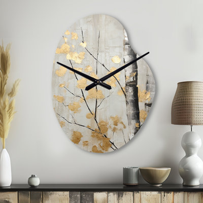 Horloge murale asymétrique grise