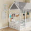 Lit simple sur pied avec 3 tablettes de rangement et garde-corps-904033004-904033007