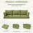 8-Piece Outdoor Cushion Cover Set (Set Of 3 Seats, 5 Backs), Covers Only-1987270871