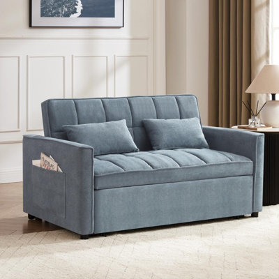 Harriet 2 Seater Linen Sofa Bed