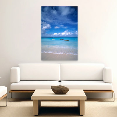 Bateaux, Antilles, mer des Caraïbes, paisible, paisible, plage, océan, art