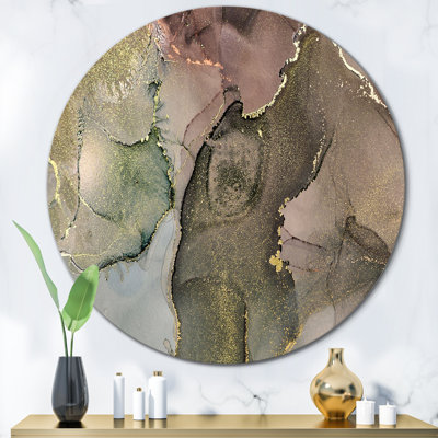 " Grey And Green Liquid Art I "