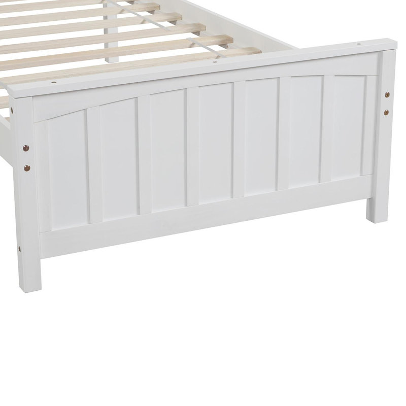 Hariyah Twin Platform Bed by Red Barrel Studio®, White
