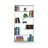 Furnish Home Store Wood Frame Etagere Open Back 6 Shelves Bookcase Industrial Bookshelf for Office and Living Rooms Modern Bookcases Large Bookshelf Organizer-1377380132