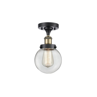 Georffrey Glass Semi Flush Mount