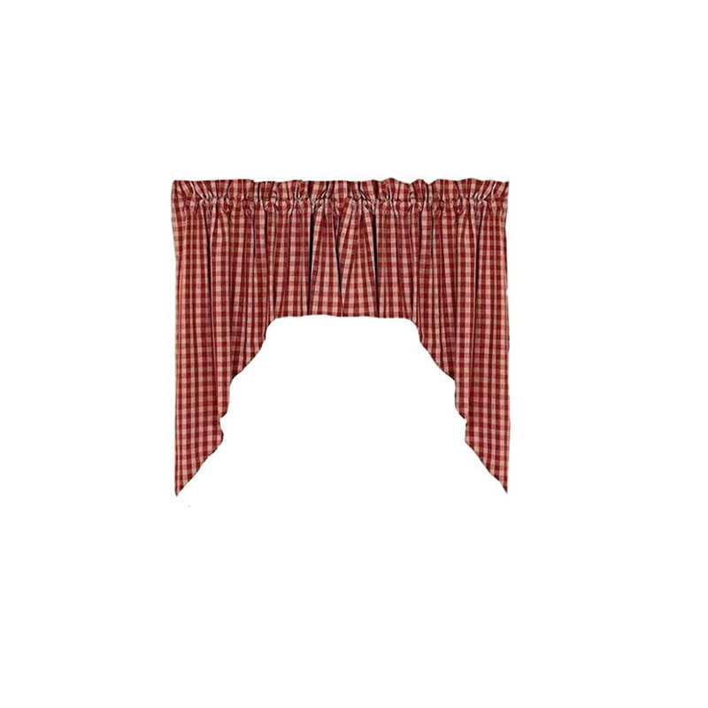 Cayetano Cotton Checkered Swag Window Valance