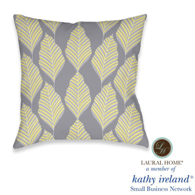 kathy ireland HOME Illuminating Palm 18" x 18" Decorative Pillow