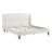 Upholstered Platform Bed with Wingback Headboard