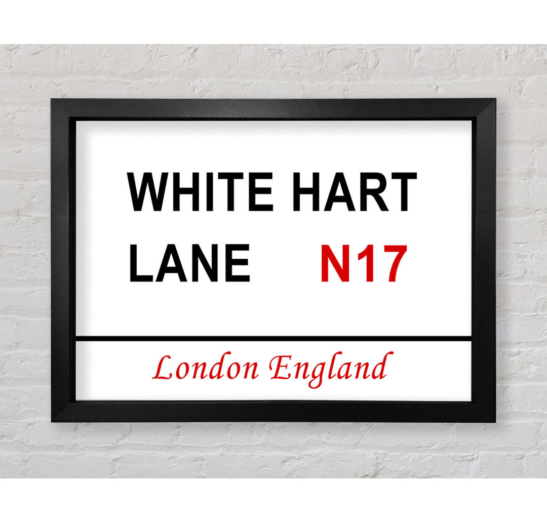 White Hart Lane Schilder - Einzelne Bilderrahmen Kunstdrucke