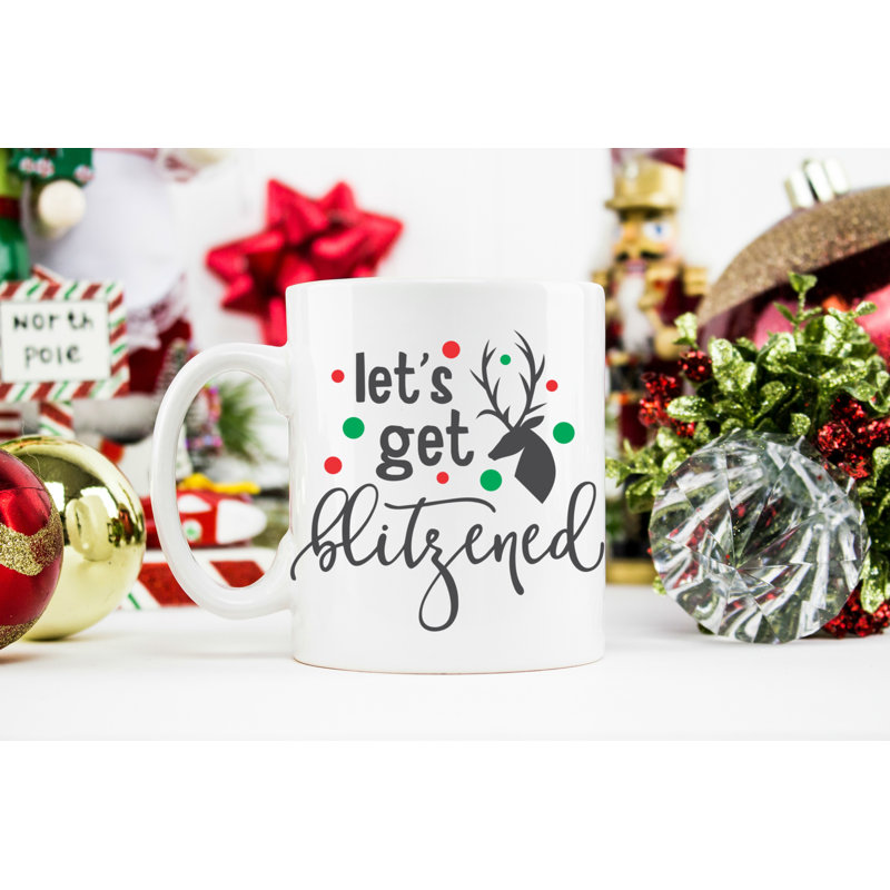 Grande tasse 11 oz christmas let let blitzened
