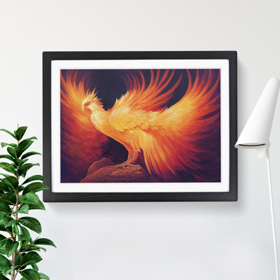 Beguiling Phoenix Bird - Single Picture Frame Print