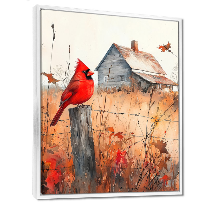 Koerner - Animals Wall Decor, Impression encadrée flottante, H 32 po x l 16 po, Blanc