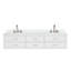 Meuble-lavabo double 84 po X P 22 po D, plateau en marbre de culture et ensemble de robinet-1320363760-1320363762-1320363765