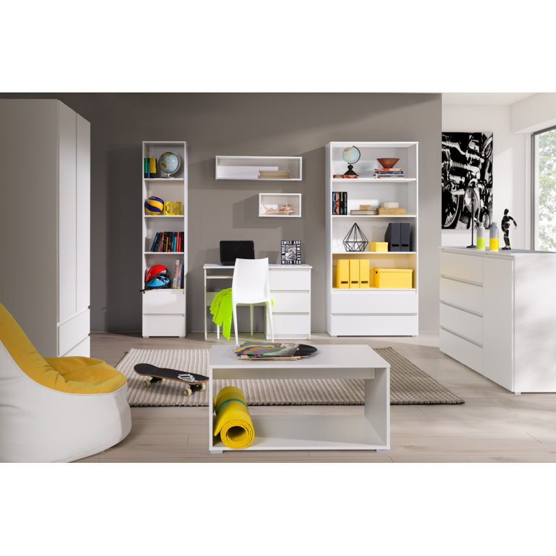 Elyot Solid Coffee Table, White