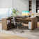 Biondi 62.2" Executive Desk with Mobile File Cabinet