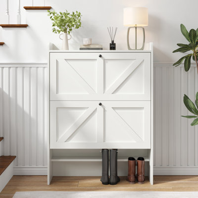 16 Pair Shoe Storage Cabinet