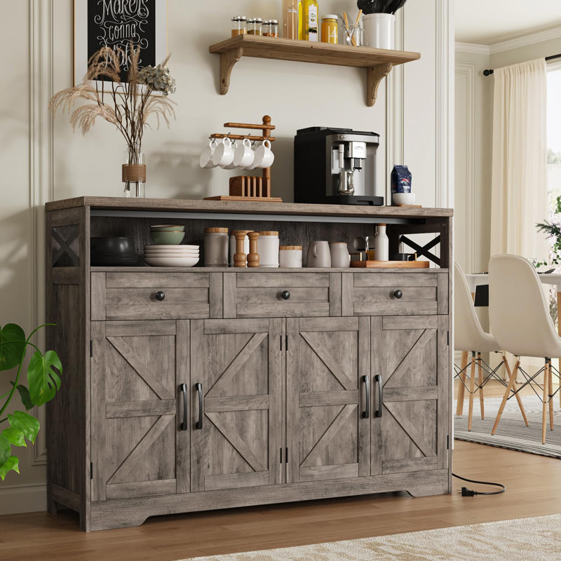 Buffet 51 "avec tiroirs Farmhouse, Gris