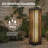 Steel Slim Round Rattan Solar Light-122621671