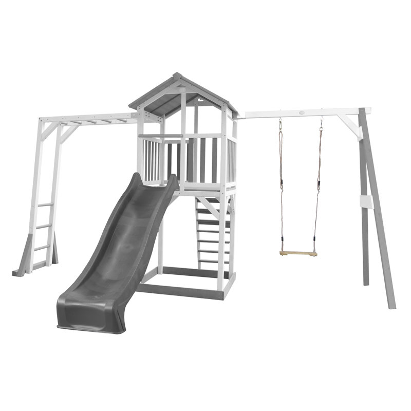 AXI Hemlock Swing Set with 1 Swing(s) , 1 Slide(s), Grey