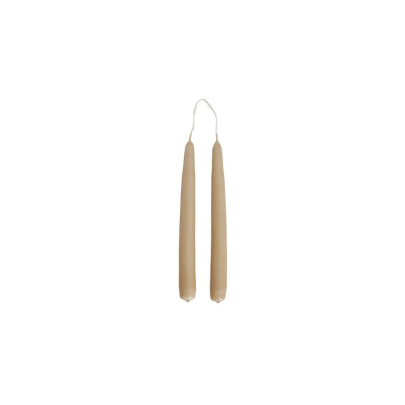 Fukai Unscented Taper Candle, Natural, 13.39" L x 0.87" W 