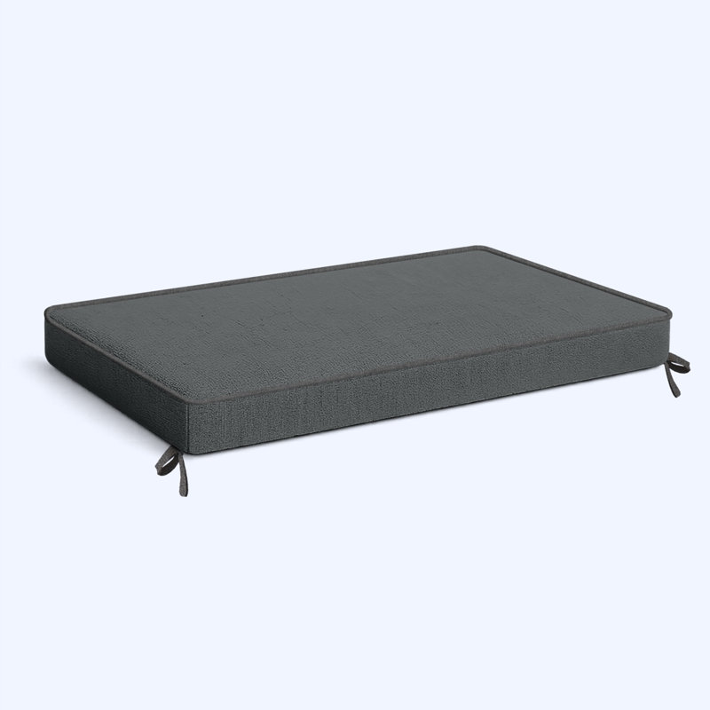 3''H Custom anti-slip Size Bench Cushion For Indoor/Outdoor with Premium 75D High-Resilience Foam(with Single Piping & 2 Cushion Ties)