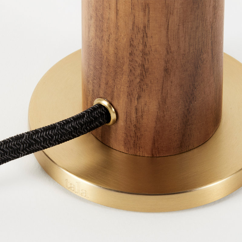 Lampe torchère en bois massif
