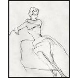 Vogue Magazine Carl Ericson Seated Women Print by Condé Nast