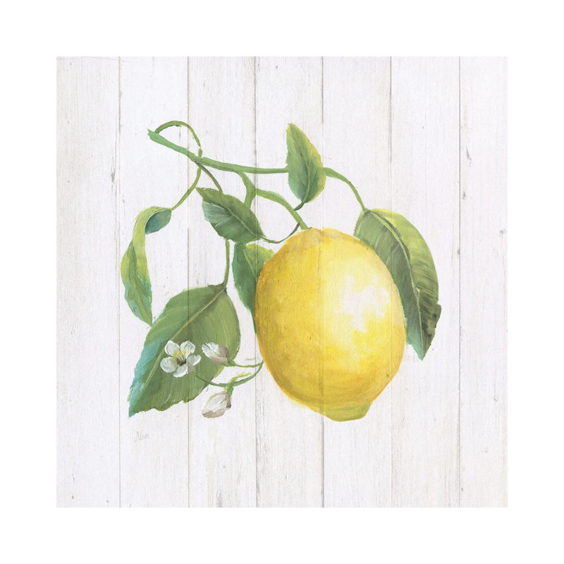 Lemon Fresh I by Nan - Wrapped Canvas Graphic Art 1 Piece Wrapped Canvas Wall Art, 30.48cm H x 30.48cm W