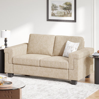 64.2” Loveseat Sofa Couches, Modern 2 Seat Sofa For Small Living Room Bedroom Office