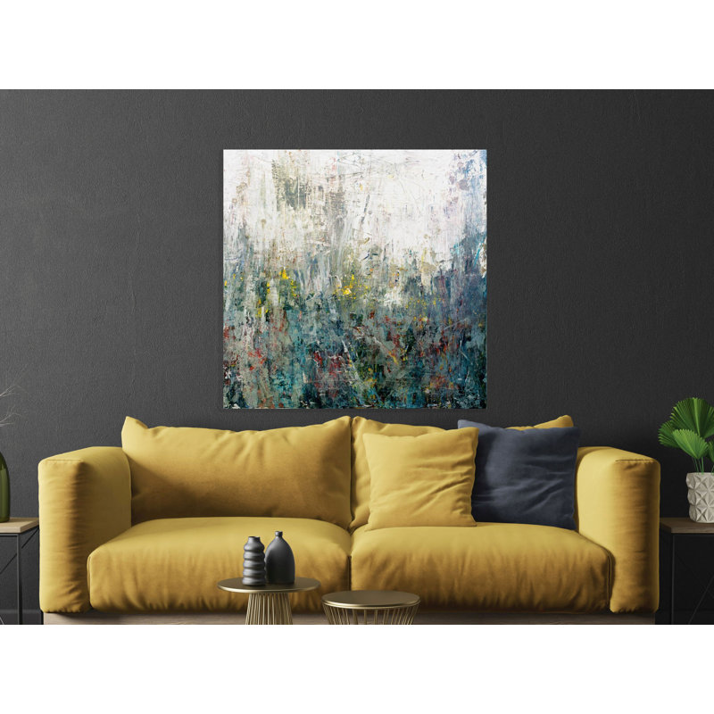 Wildflowers - Artist Enhanced Canvas Print, Black Framed Canvas, 21.5" H x 21.5" W x 1.75" D
