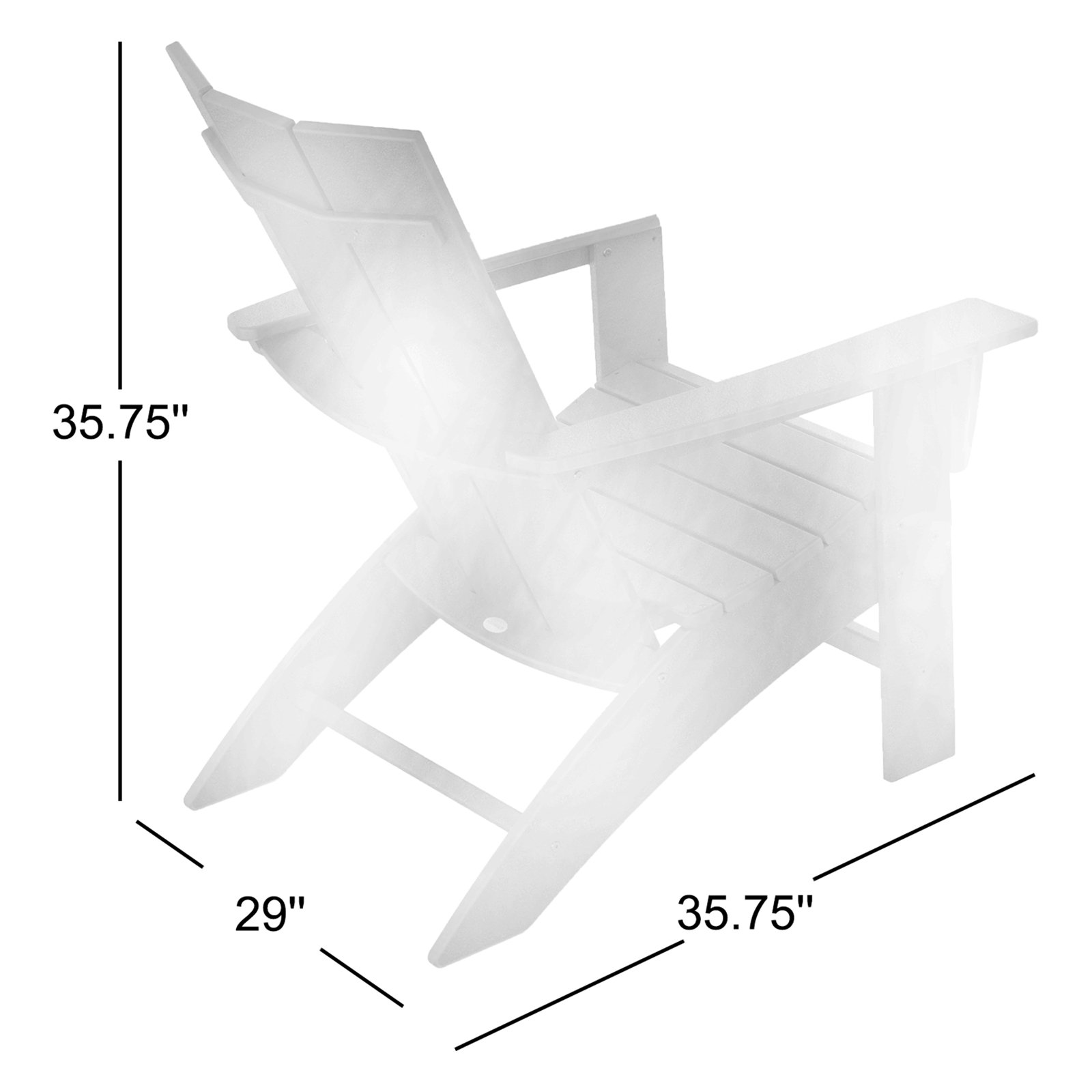 POLYWOOD® Modern Adirondack Chair, Sunset Red