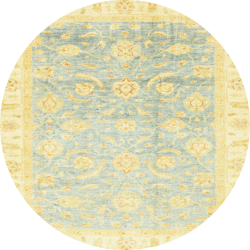 Abstract Indoor Rug, Round 6'