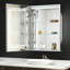 Armoire de salle de bain avec éclairage à DEL Cumbo, à intensité variable et à mémoire de forme-836825266