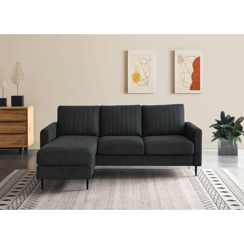 Mazlyn Corner Sofa, Dark Grey