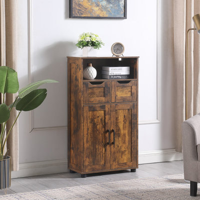 Farmhouse Storage Cabinet with Adjustable Shelves