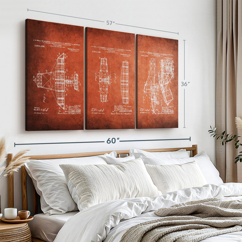Impression sur toile rouge, H 57 po x l 36 po