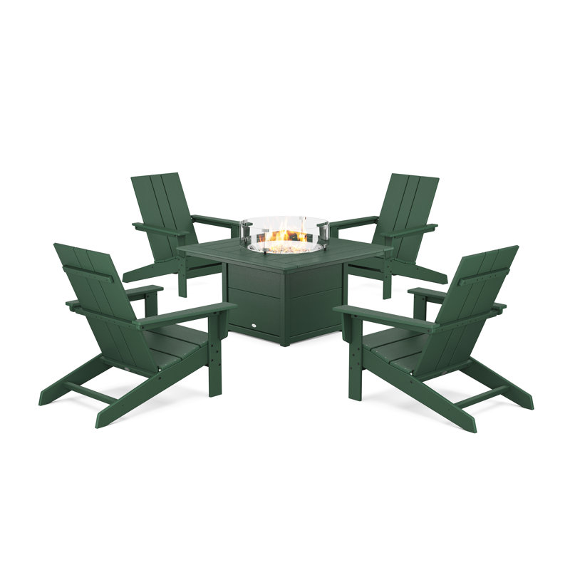 Ensemble de conversation 5 pièces POLYWOOD x, Vert