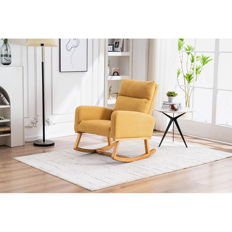Chaise berçante Leopoldsburg, Jaune