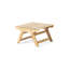 Tables de patio durables, bois de teck, style extérieur rustique pour recevoir