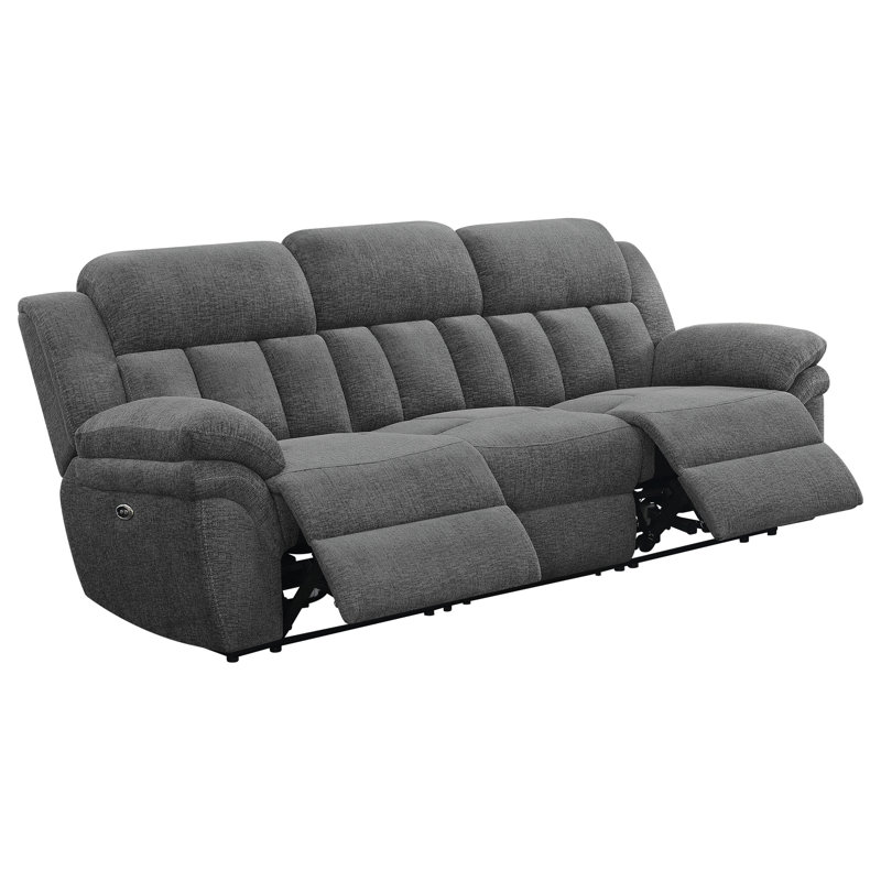 Saar Upholstered Power Sofa Charcoal