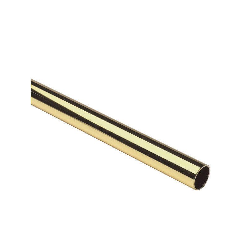 Tringle pour garde-robe l 72 po , Laiton poli