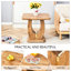 Tables basses en bois - Table de décoration carrée et rectangulaire, aspect bois luxueux et style polyvalent