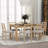 Farmhouse 7-Piece Wooden Dining Table Set