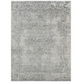 Hand Knotted Area Rug in Charcoal