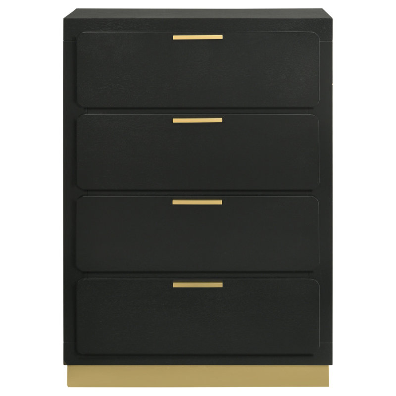 Commode de style traditionnel, Noir, noir, noir, noir