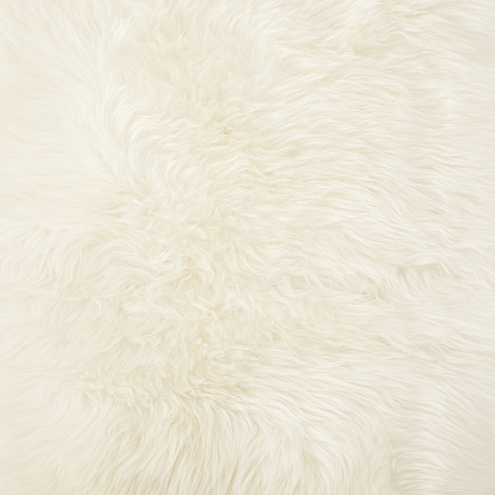 Stacey Hand-Woven Lambskin Rug, Cream