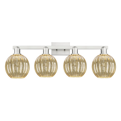 Eldon - 4 Light 36" Globe Shade Bath Vanity Light