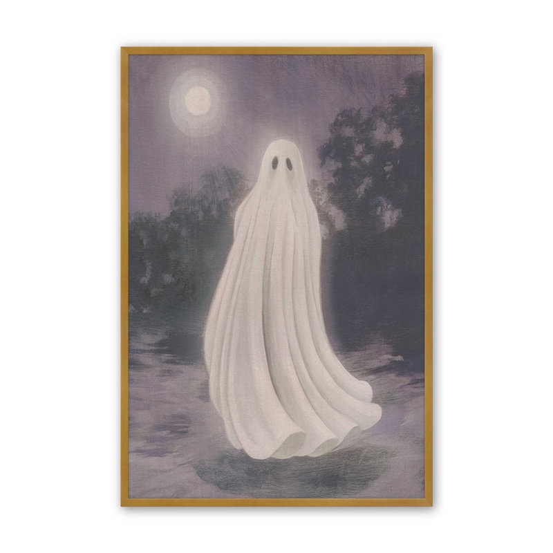«Floating in the Forest I» par Grace Popp, reproduction d'art, Impression sur cadre ouvert sans papier mat, Doré