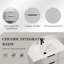 Meuble-lavabo flottant mural gris avec lavabo en céramique-841782900