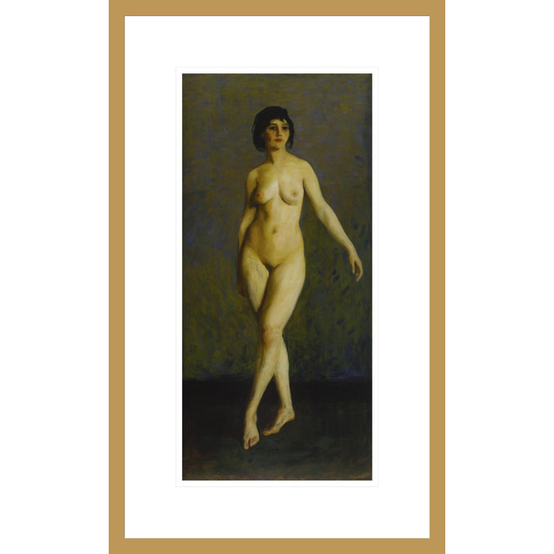 «Nude» par William Merritt Chase, impression giclée sur cadre, 21.75" H x 13.23" W